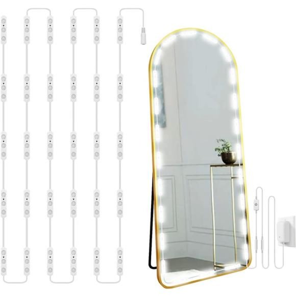 Hollywood Glam Led Vanity Lights Kit, 14ft Dimmable Mirror Lights, Full Body - Picture 1 of 6